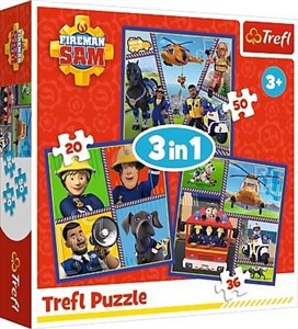 Bild von Puzzle 3w1 Strażak Sam Dzień Strażaka Sama