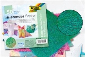 Obrazek Papier opalizujący kryształy 14x14cm 50szt