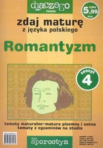 Obrazek Zdaj maturę z języka polskiego Cz. 4 Romantyzm