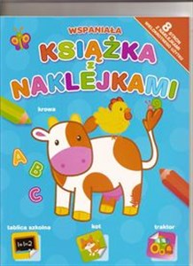 Bild von Wspaniała książka z naklejkami niebieska
