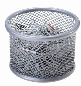 Bild von Kubek na spinacze okrągły średni srebrny