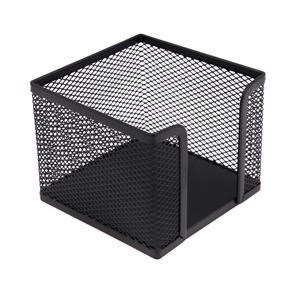 Obrazek Pojemnik na karteczki metalowy czarny MEMOBE