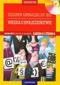 Obrazek Wiedza o społeczeństwie Vademecum egzamin gimnazjalny 2012 z płytą CD