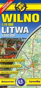 Bild von Wilno mapa samochodowo turystyczna 1:10 000 Litwa 1:650 000