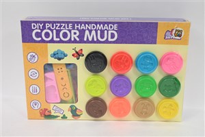 Obrazek Masa plastyczna 12 kubków z akcesoriami