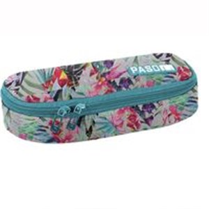 Bild von Piórnik w kwiaty turkusowy