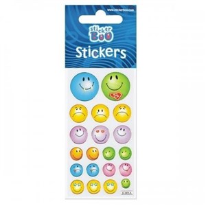 Obrazek NAKLEJKA 66X180MM SILVER EMOTIKONY II