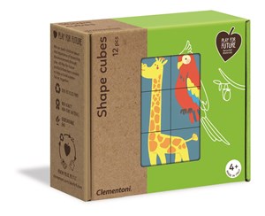 Bild von Klocki obrazkowe Shape Cubes Zwierzęta