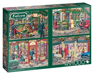 Bild von Puzzle 4x1000 Falcon Sklepy na rogu G3