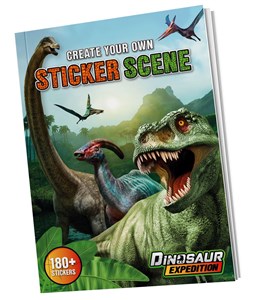Obrazek Książka z naklejkami Dino
