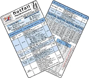Obrazek NOTFALLMEDIKAMENTE KARTEN-SET 2025 - (2ER SET)