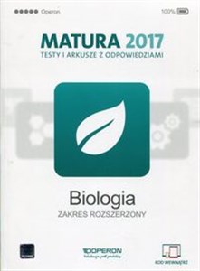 Obrazek Biologia Matura 2017 Testy i arkusze z odpowiedziami Zakres rozszerzony