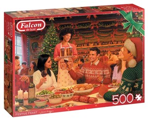 Obrazek Puzzle 500 Falcon Christmas Świąteczny posiłek G3