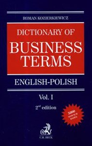 Obrazek Dictionary of Business terms english-polish vol.1