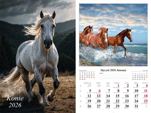Bild von Kalendarz 2026 ścienny 13-k Konie
