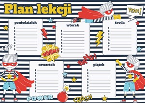 Obrazek Plan lekcji A5 Superbohater