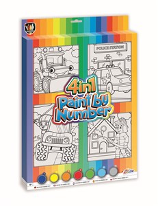 Bild von Malowanie po numerach 4w1 Chłopcy