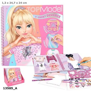 Obrazek Zestaw kreatywny T-shirt Top Model z szablonami i naklejkami 13585A