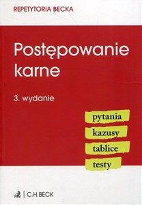 Bild von Postępowanie karne pytania kazusy tablice testy