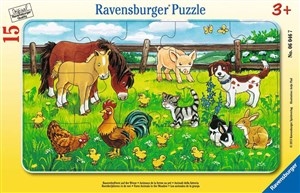 Bild von Puzzle 2D 15 ramkowe Zwierzęta domowe 6046