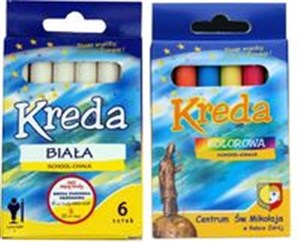 Bild von Kreda okrągła biała 6 sztuk