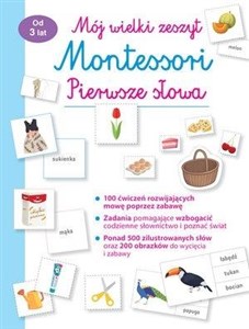Obrazek Mój wielki zeszyt Montessori. Pierwsze słowa