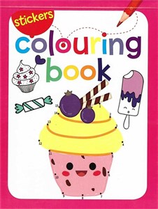 Obrazek Colouring book z naklejkami. Lody