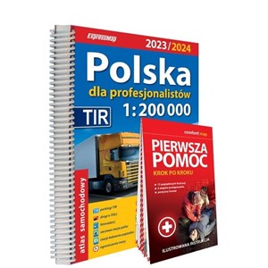 Bild von Polska dla profesjonalistów Atlas samochodowy + instrukcja pierwszej pomocy 1:200 000