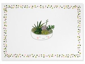 Obrazek Karnet mini Sukulenty (14szt)