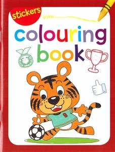 Obrazek Colouring book z naklejkami. Tygrys