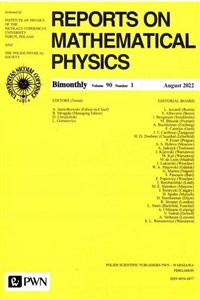 Obrazek Reports on Mathematical Physics 90/1