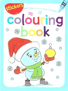 Obrazek Colouring book z naklejkami. Zima