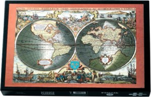 Bild von Puzzle Piatnik metalizowane Mapa świata 1000