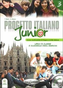 Obrazek Progetto Italiano Junior 3 Podręcznik z ćwiczeniami z płytą DVD