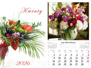 Bild von Kalendarz 2026 ścienny 7-k Kwiaty