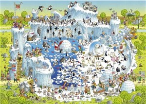 Bild von Puzzle 1000 Funky ZOO - Zoo zimą