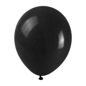 Bild von Balony pastelowe czarne 25cm 100szt