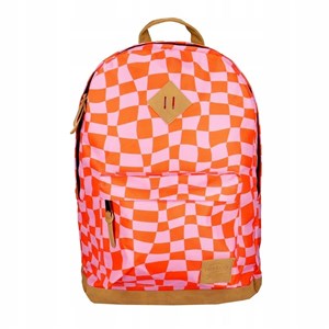 Obrazek Plecak szachownica fioletowo-czerwona PAUL&CO