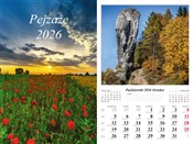 Zeige Details für Kalendarz 2026 ścienny 7-k Pejzaże Kalendarz ... -  fremdsprachige bücher polnisch