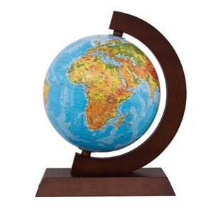 Bild von Globus fizyczny drewniana opr. 25cm w.czeska
