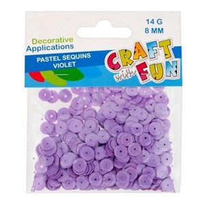 Obrazek Cekiny pastelowe 8mm fioletowy