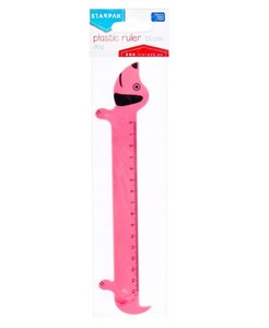 Obrazek Linijka plastikowa 15cm Piesek