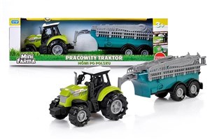 Obrazek Mini Farma traktor z przyczepą