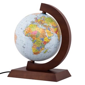 Obrazek Globus polityczno-fizyczny drewniana opr. 25cm CZ