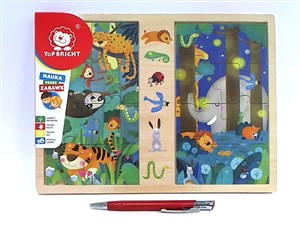 Obrazek Puzzle & Gra drewniane Dżungla