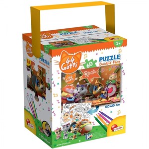 Bild von Puzzle z rączką 44 Koty 60 elementów