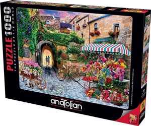 Obrazek Puzzle 1000 Targ pełen kwiatów