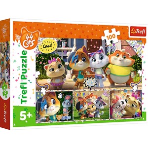 Bild von Trefl puzzle 100 Zgrana ekipa przyjaciół 44 cats