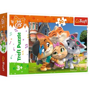 Bild von Trefl puzzle 30 Przyjaźń w kociej krainie 44 cats