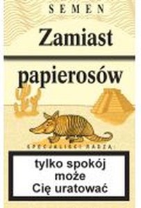 Bild von Zamiast papierosów opakowanie żółte Tylko spokój może Cię uratować. 40 porad, jak odzyskać spokój